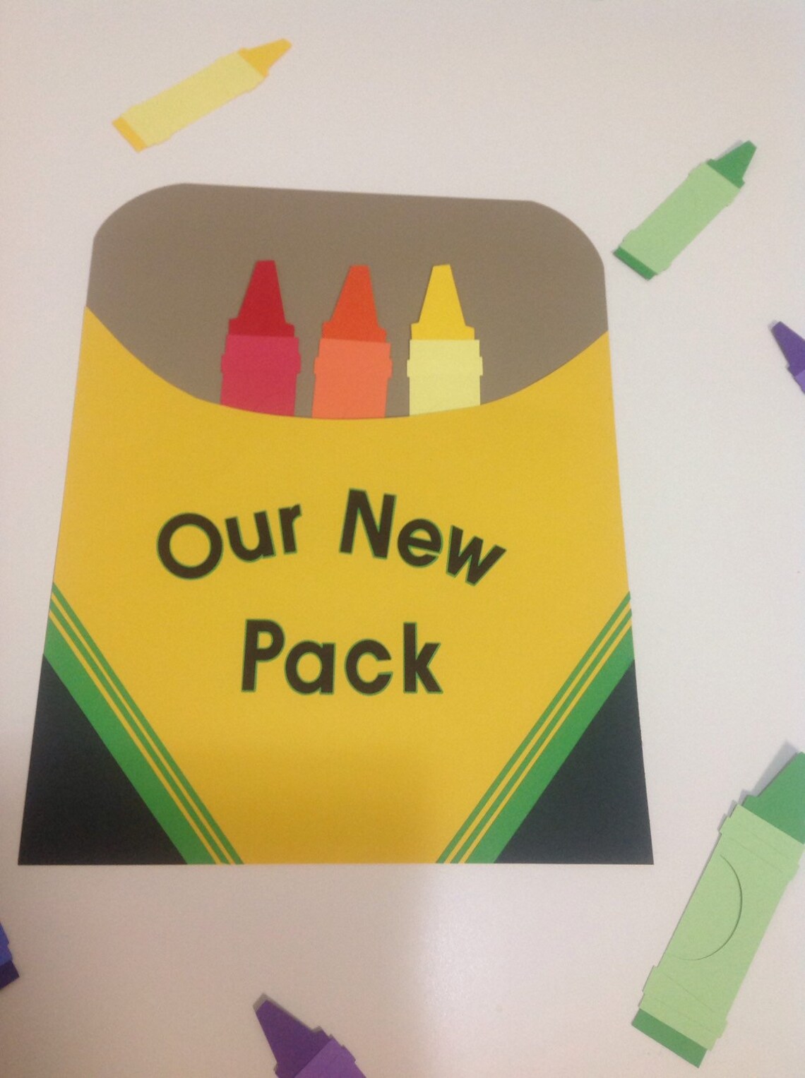 Crayon Box Door or Bulletin Board Etsy