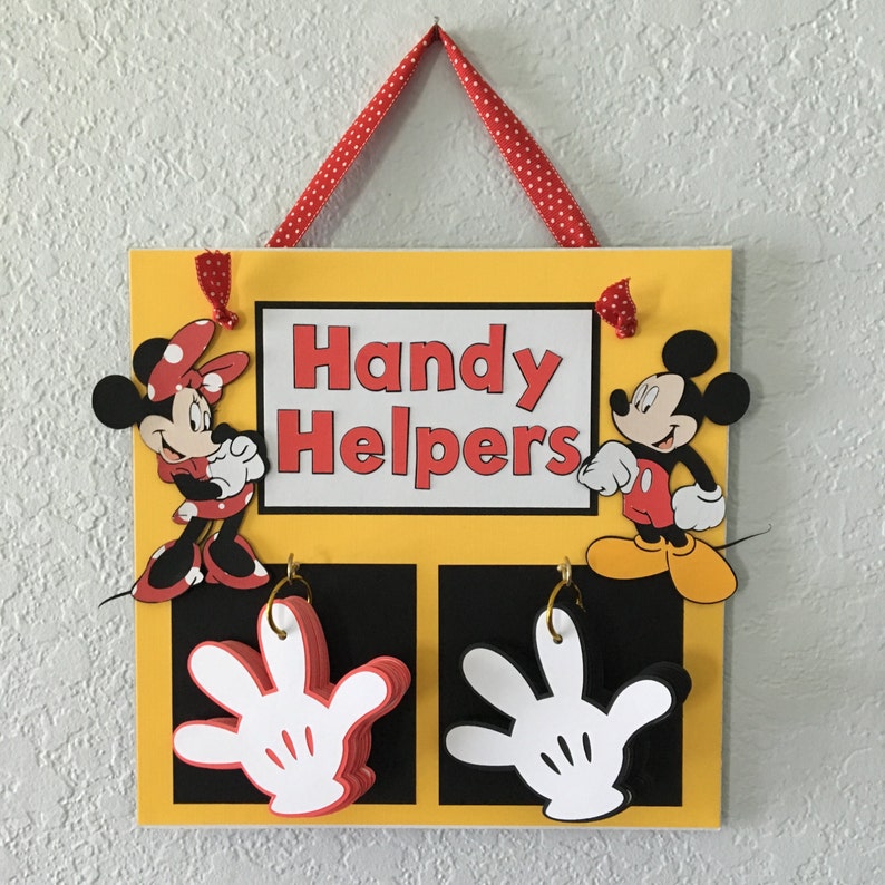 Handy Helpers Mickey Board | Etsy