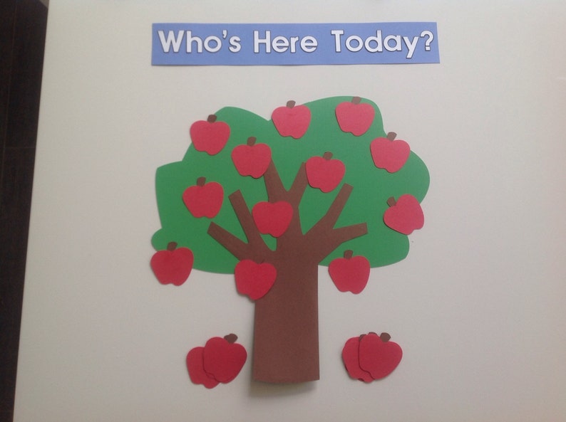 Trees of the year Attendance Counter Etsy