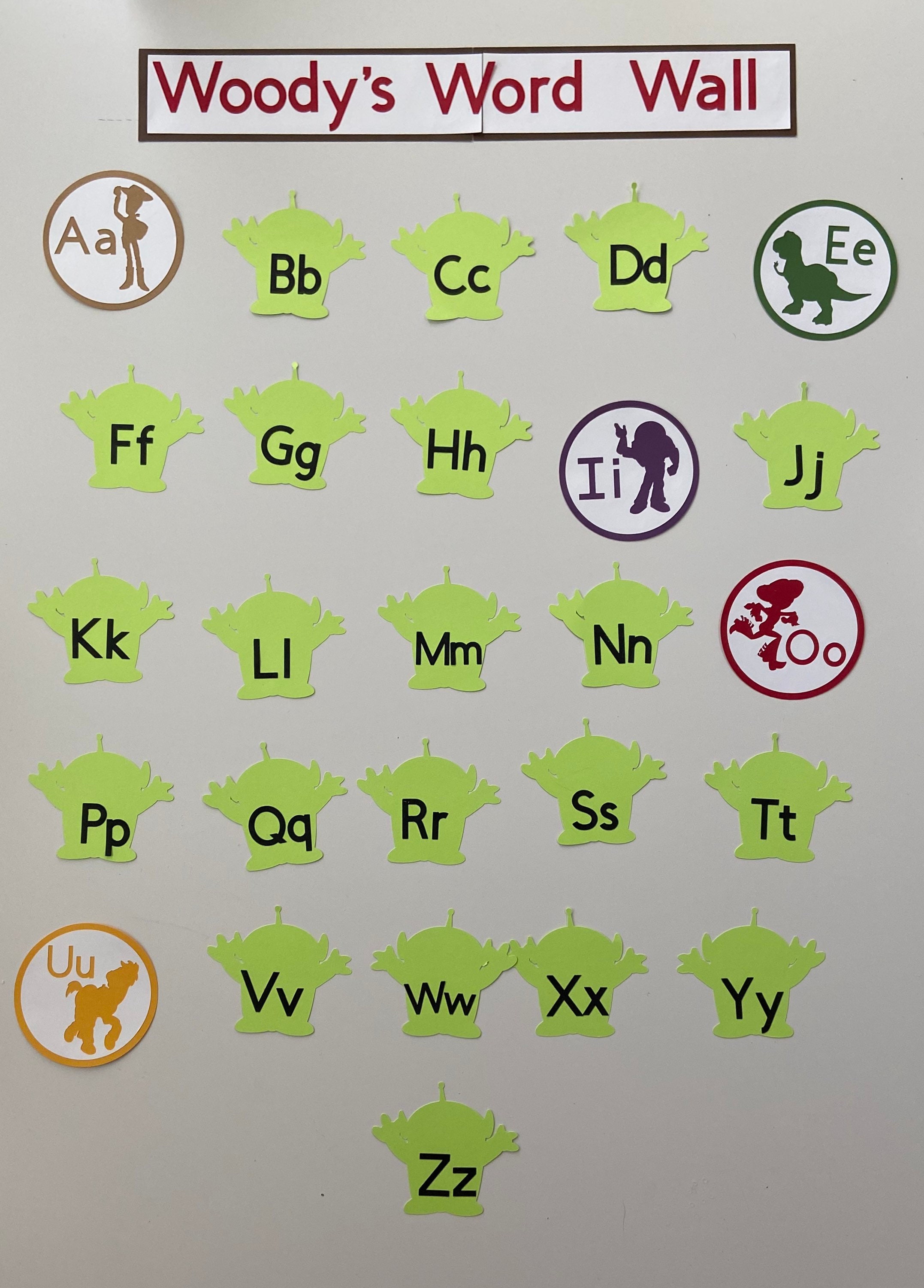 Tema Woody's Word Wall Toy Story para el aula Etsy