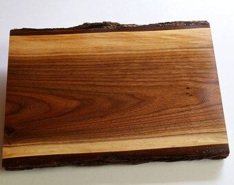 Natural Solid Walnut Chopping Block, 14" by 10" by 1" thick