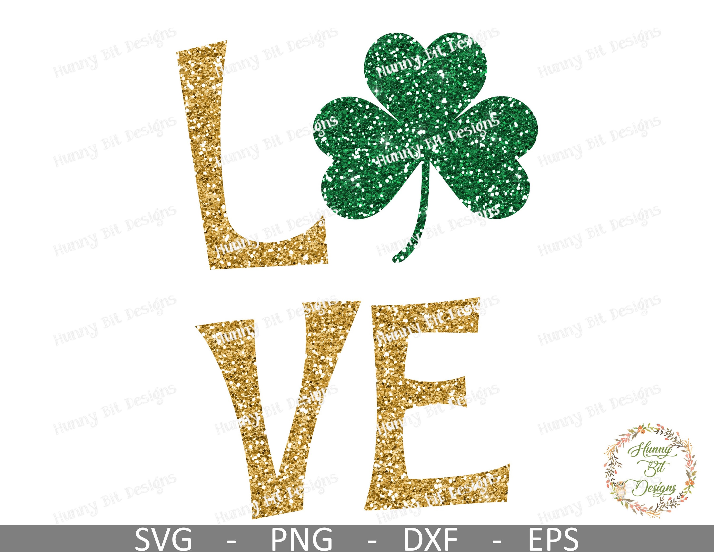 St Patrick S Day Svg Shamrock Love Svg Clover Lucky Etsy