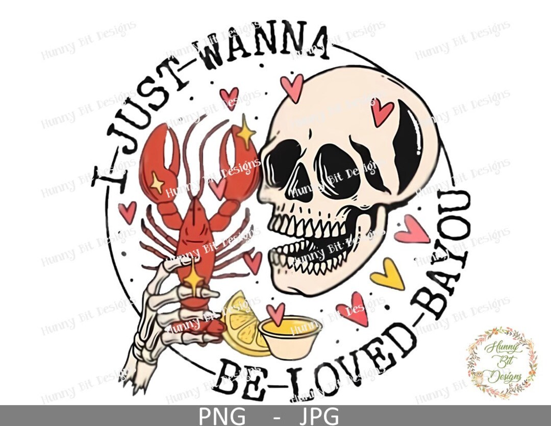 Loved Bayou, Crawfish Design, Crawfish Season, Skeleton, Louisiana