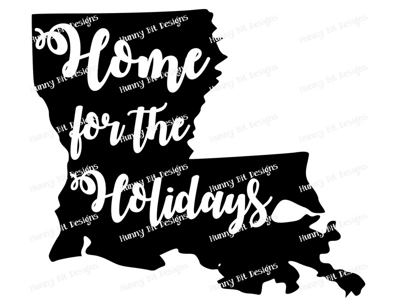 Louisiana SVG Home for the Holidays SVG Christmas Shirt Etsy