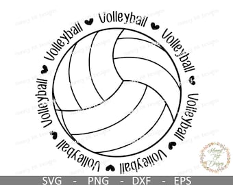Volleyball Mom Heart SVG: Shirt Cut File (Digital Download)