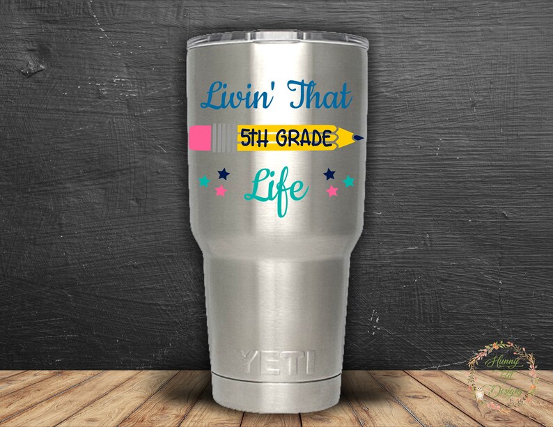 Download 5th Grade SVG Livin' that Life School SVG Teacher | Etsy