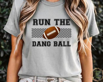 Run the Dang Ball voetbalontwerp: png, jpg, digitale download