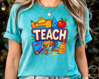 Teacher Design: Back to School PNG JPG (Digital Download)