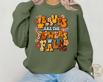 Fall Leaves Flowers PNG JPG - DTF Printing (Instant Download)