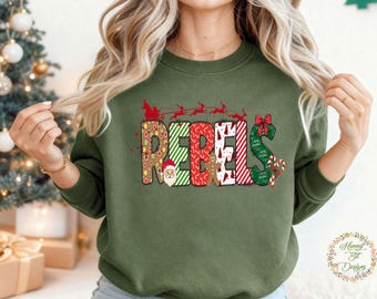 Christmas Rebels: Christmas Doodle Letters, School Spirit (PNG, JPG, Instant Download)