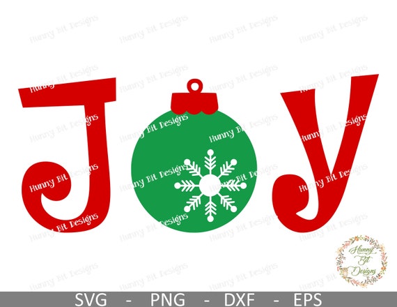 Christmas Joy SVG, Joy SVG, Christmas Shirt, Ornament SVG, Cuttable