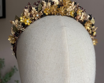 Aster Crown, Wedding Headpiece, Bridal Tiara, Wedding Hair Accessories, Circlet, Halo, headband