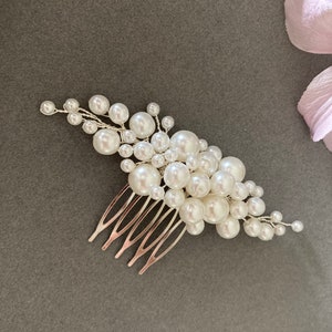 Maya Pearl Bridal Comb, Wedding Hair Comb, Bridal Hair Accessories, Hairpiece, Hairvine, Tiara, Hairpin, Bridesmaid