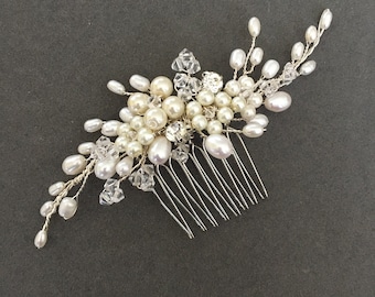 Abigail comb, bridal hair comb, Bridal Hair Accessory, Hairvine, Hairpiece, Pearl, Bridal, Hair Jewellery, wedding, bridesmaid