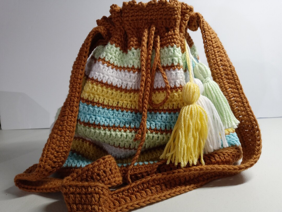 Crochet Bag Shoulder Bag Christmas Gift Handmade Boho Etsy