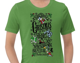 Disney Mickey's Christmas Carol Shirt Womans Unisex t-shirt Ladies Woman's Walt Disney World Disneyland MVMCP Holiday Holidays Minnie Mickey