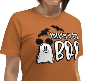 Disney Halloween Mickey Mouse my Boo Shirt Womans Unisex t-shirt Ladies Woman's Walt Disney World Disneyland MVMCP Holiday Holidays Minnie