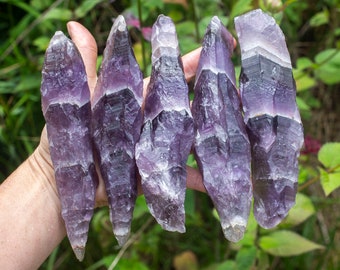 Auralite-23 Crystals (Canadian Chevron Amethyst): * Elegido intuitivamente para USTED * Varitas grandes y hermosas