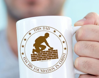 Denna pappa har sin grund i Kristus PNG fem färger, fars dag-grafik, bästsäljare, populär