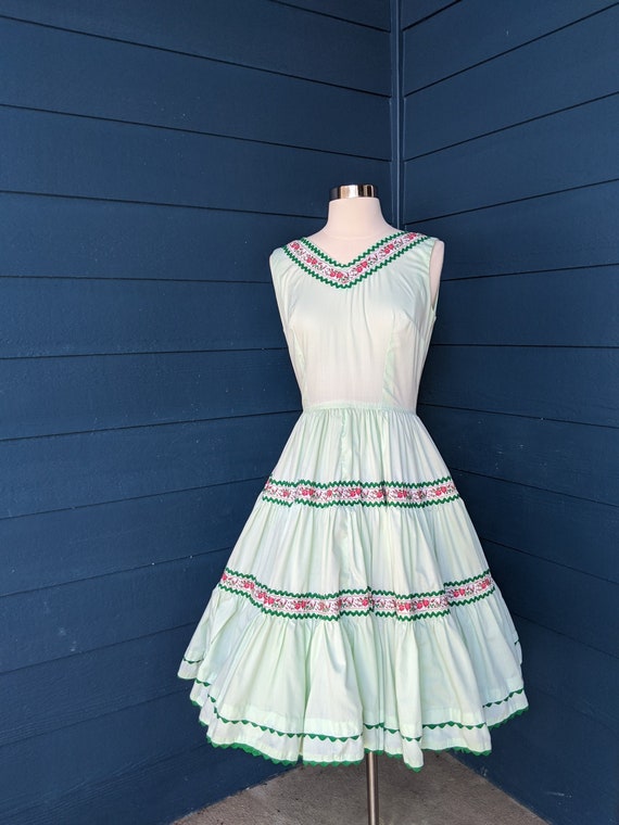 Vintage Floral Patio Dress