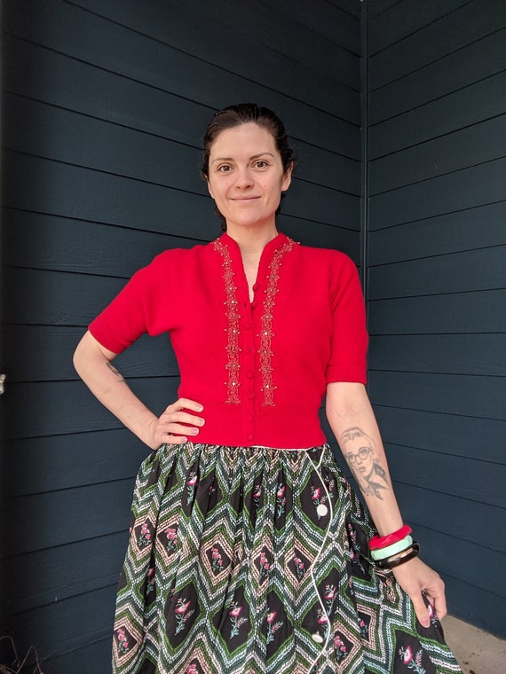 Vintage 40s Knit Cardigan