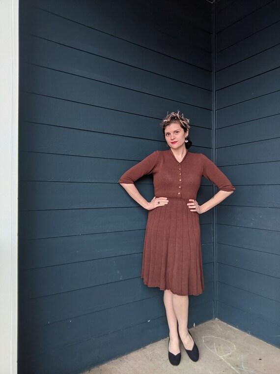 1940s/50s Knit Sweater Dress