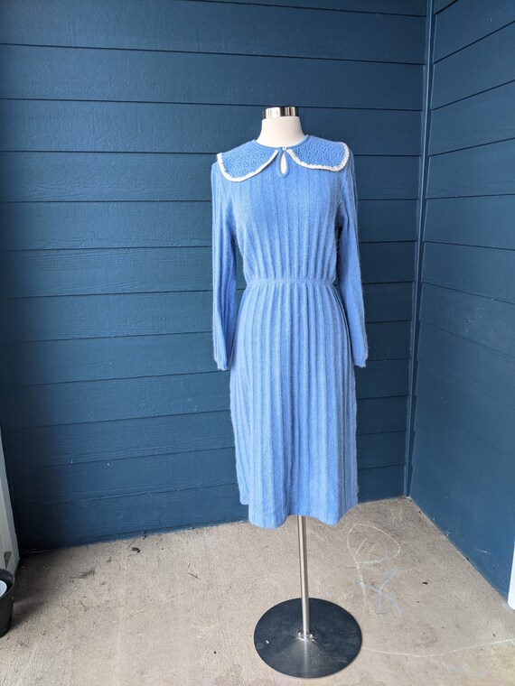 Vintage 1930s Style Angora Sweater Dress