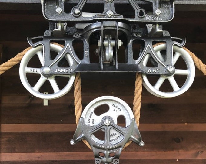 Vintage Jamesway Hay Trolley With Center Pulley Etsy