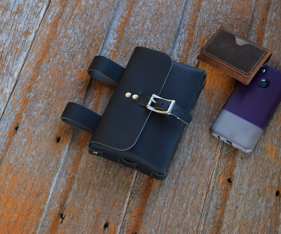 Leather Belt Pouch in Matte Black Leather Belt Pouch LARP Etsy