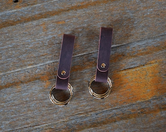 Leather Skirt Hikes in Oxblood Red Leather with 1.5" Rings