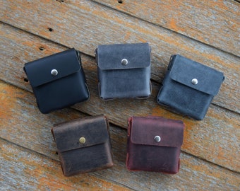 Small Leather Belt Pouch - Choose from Five Colors - LARP, Renaissance, Camping, Hiking