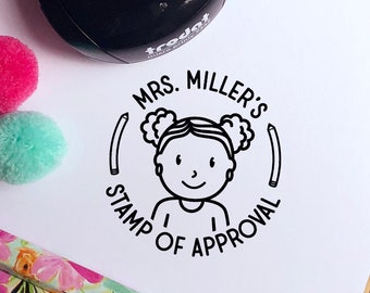 Mini Teacher Stamp | Self Inking Personalized Classroom Design | Custom Appreciation Gift