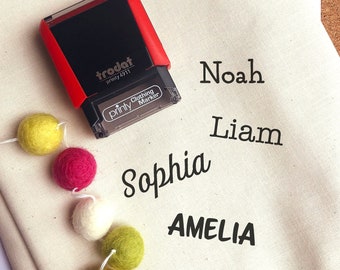 Self Inking Clothing Stamp, Personalized Fabric Stamp with Name