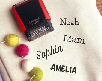 Kids Clothing Name Stamp | Self Inking Fabric Label | Laundry Safe