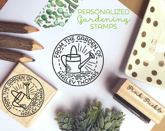 Personalized From the Garden of Stamp, Gardener Gift, Gardening Gift, Canning Label Stamp