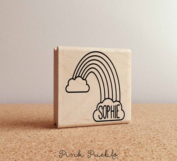 Personalized Rainbow Name Stamp | Custom Stamp for Kids | Fun Birthday Gift or Personalized Gift
