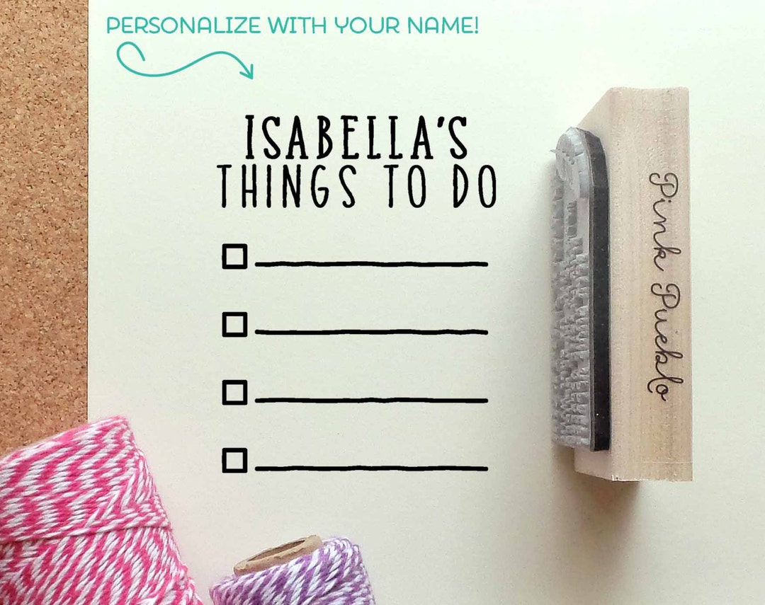Planner Rabber Personalized Planner Rubber Stamp | Custom Design for Daily Planners ...