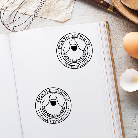Personalized From the Kitchen Of Stamp | Custom Stamp for Gift Tags, Kitchen Gift, Business Stamp, or Gift for Grandma
