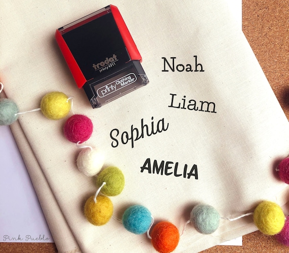 Self Inking Clothing Stamp, Personalized Fabric Stamp with Name