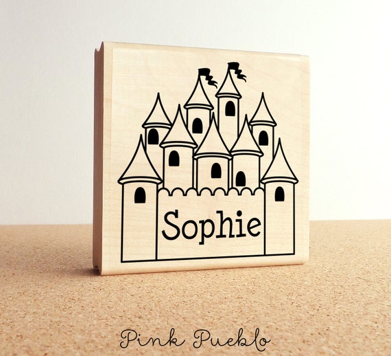 Personalized Princess Name Stamp | Custom Castle Stamp for Kids | Magical Gifts for Girls & Back to School