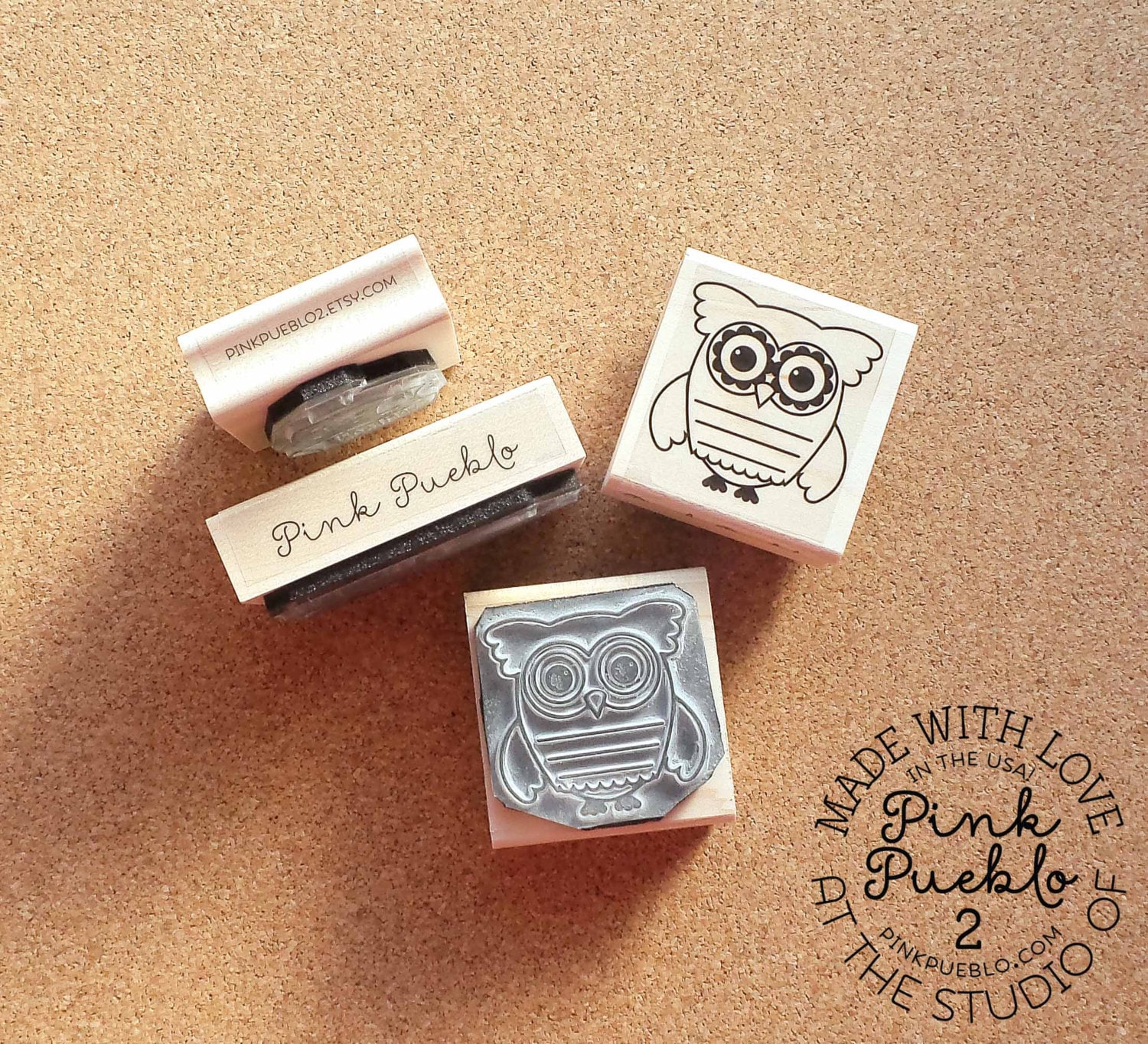 Rubber stamp Baked with love cookies gift handmade birthday wedding Christmas text stamp german