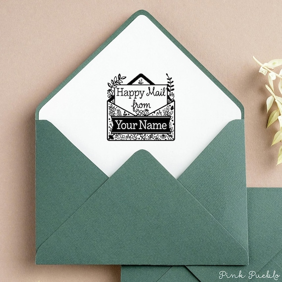Mailing Stamp, Personalized Mail Stamp for Shipping, Product Packaging or Mailing Envelopes