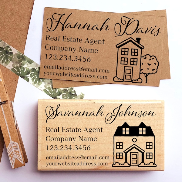 Business Card Stamp Etsy