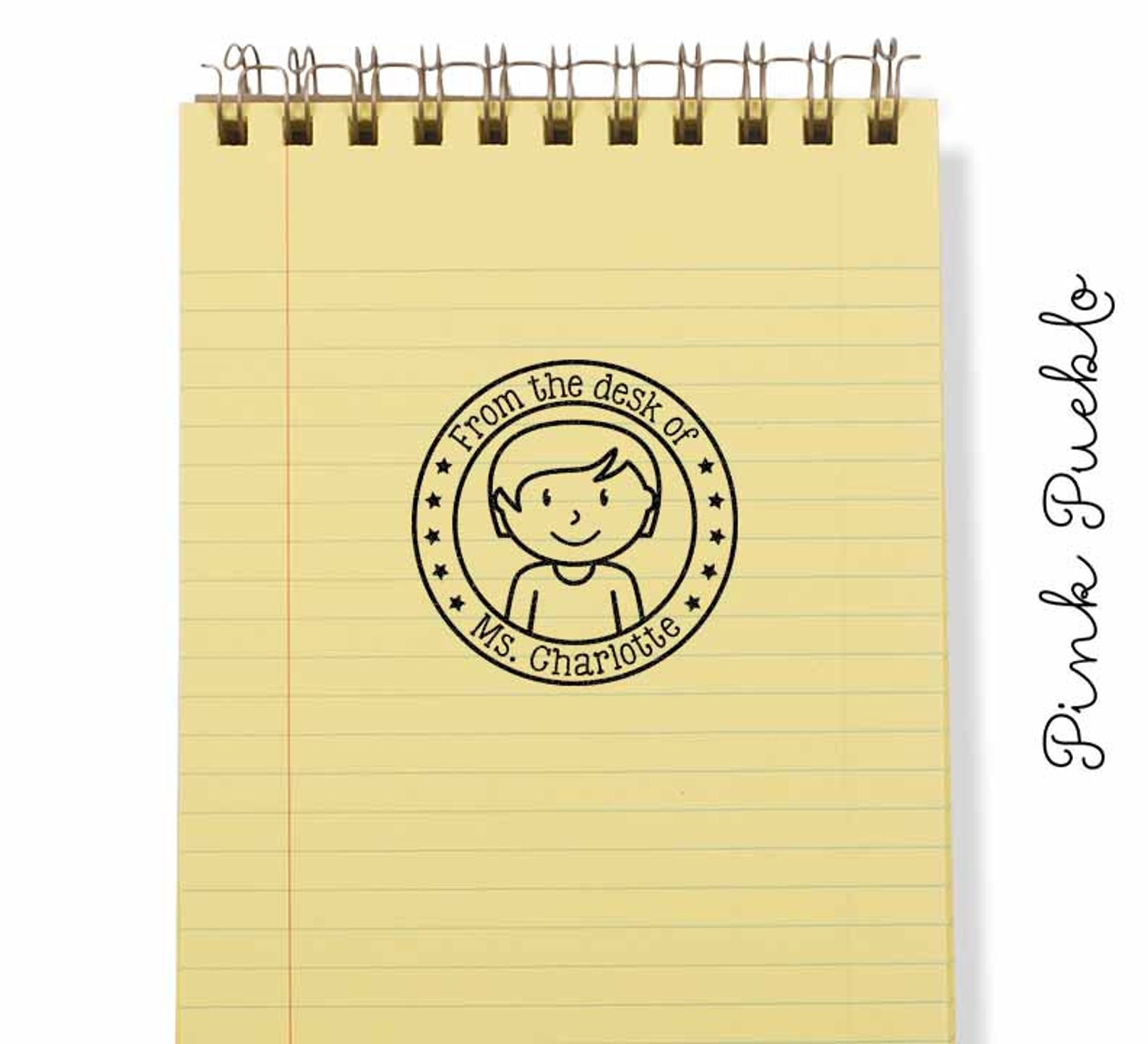 Personalized Teacher Rubber Stamp Custom Teacher Stamp Etsy