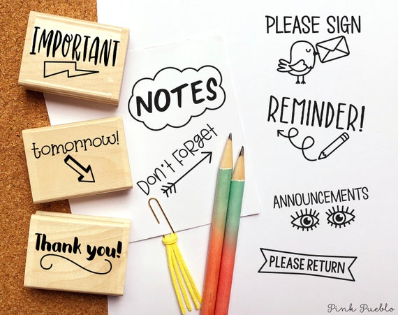 Teacher Stamp Set | Parent Communication & Grading Stamps | Personalized Teacher Gift for Classroom and Back to School
