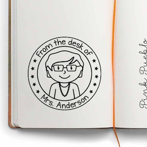 Large Personalized Teacher Stamp | Custom Teacher Stamp | Gifts for Teachers | Teacher Appreciation | Personalized Gift