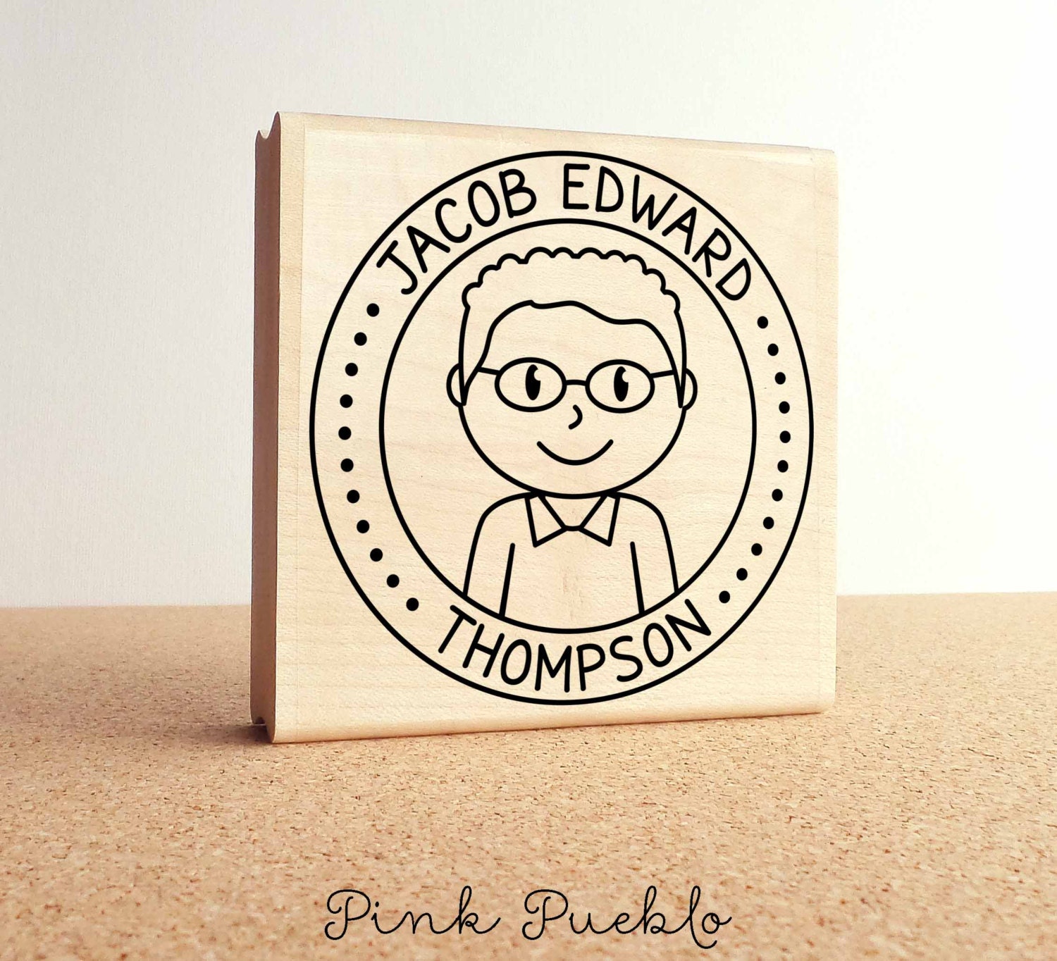 Personalized Custom Bear Rubber Stamp, Custom Bear Name Stamp for