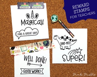 Reward Stamps for Teachers, Teacher Stamps Set, Teacher Stamps for Grading