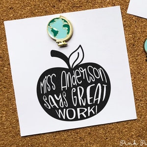 Personalized Teacher Stamp | Custom Grading Stamp | Teacher Appreciation & Back to School Gift