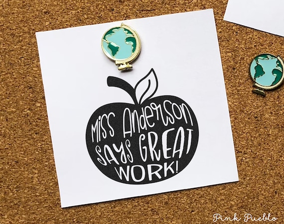 Personalized Teacher Stamp | Custom Grading Stamp | Teacher Appreciation & Back to School Gift